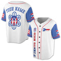 Custom Name Puerto Rico Puerto Rican Flag Sun Taino Baseball Jersey S-5XL