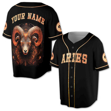 Aries Baseball Jersey S-5XL, Aries Horoscope Gift Idea, Birthday Gift Baseball Jersey S-5XL