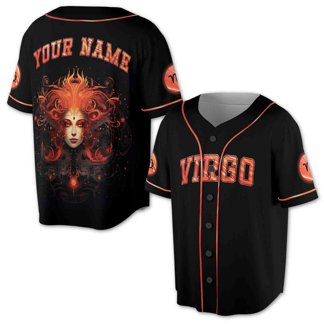 Virgo Horoscope Lion Gift Idea, Birthday Gift Baseball Jersey S-5XL