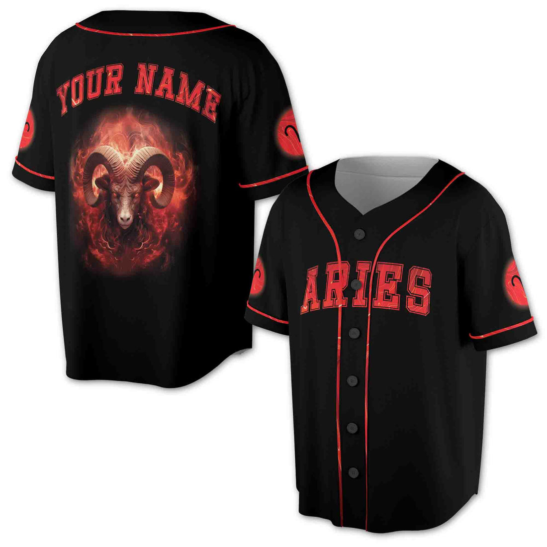 Aries Baseball Jersey S-5XL, Aries Horoscope Lion Gift Idea, Birthday Gift Baseball Jersey S-5XL