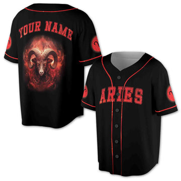 Aries Baseball Jersey S-5XL, Aries Horoscope Lion Gift Idea, Birthday Gift Baseball Jersey S-5XL