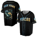 Custom Pisces Baseball Jersey S-5XL, Pisces Horoscope Gift Idea, Birthday Gift Baseball Jersey S-5XL