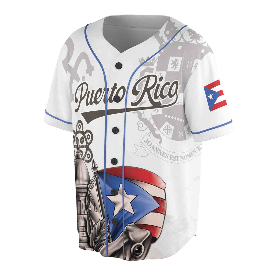 Customize Name Number Frog Puerto Rico Puerto Rican Flag Boricua Spirit Baseball Jersey S-5XL