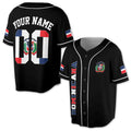 Personalized Name Number Dominicana coat of arms Dominican Republic Baseball Jersey S-5XL