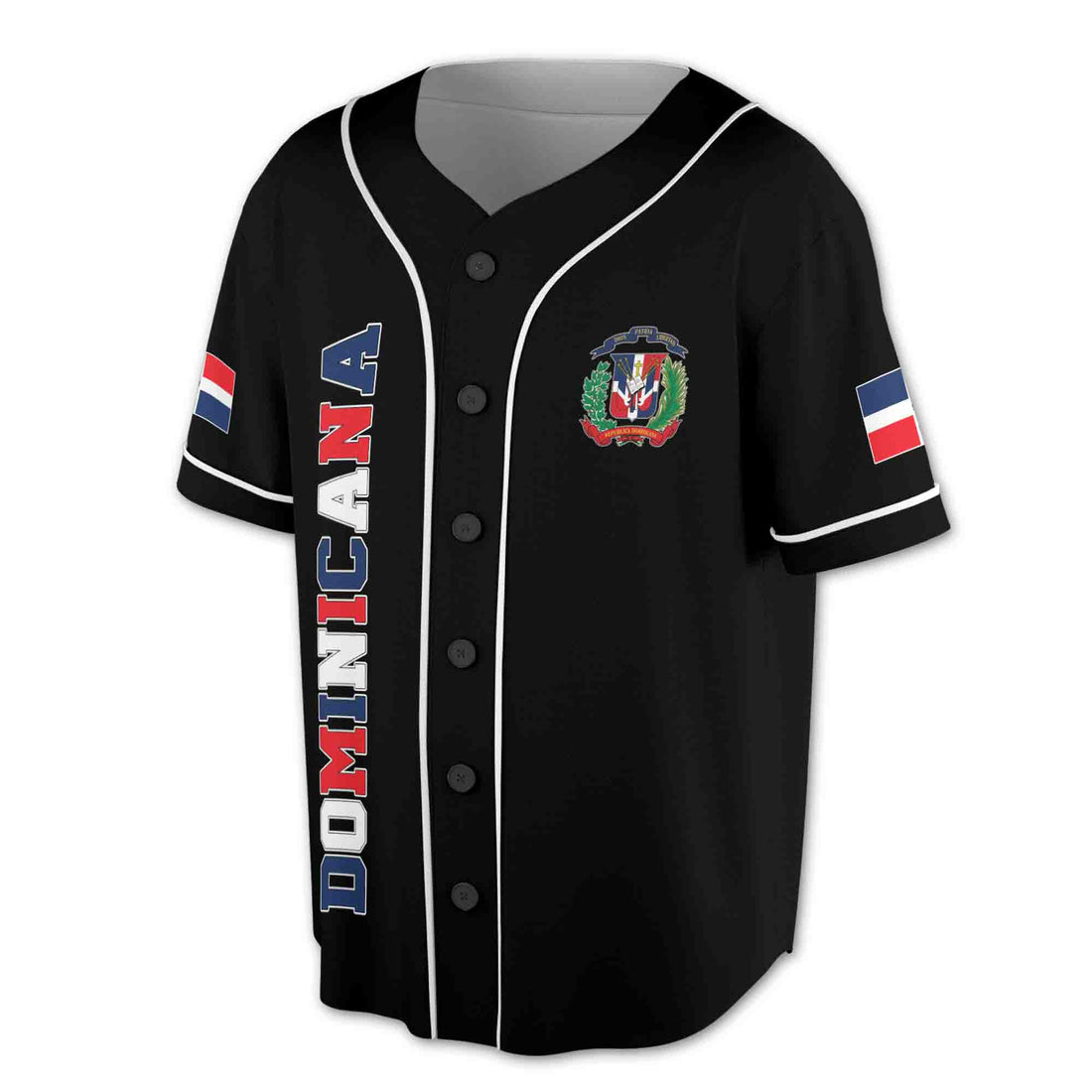Personalized Name Number Dominicana coat of arms Dominican Republic Baseball Jersey S-5XL
