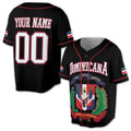 Personalized Name Number Dominican Republic Flag Dominicana Baseball Jersey S-5XL