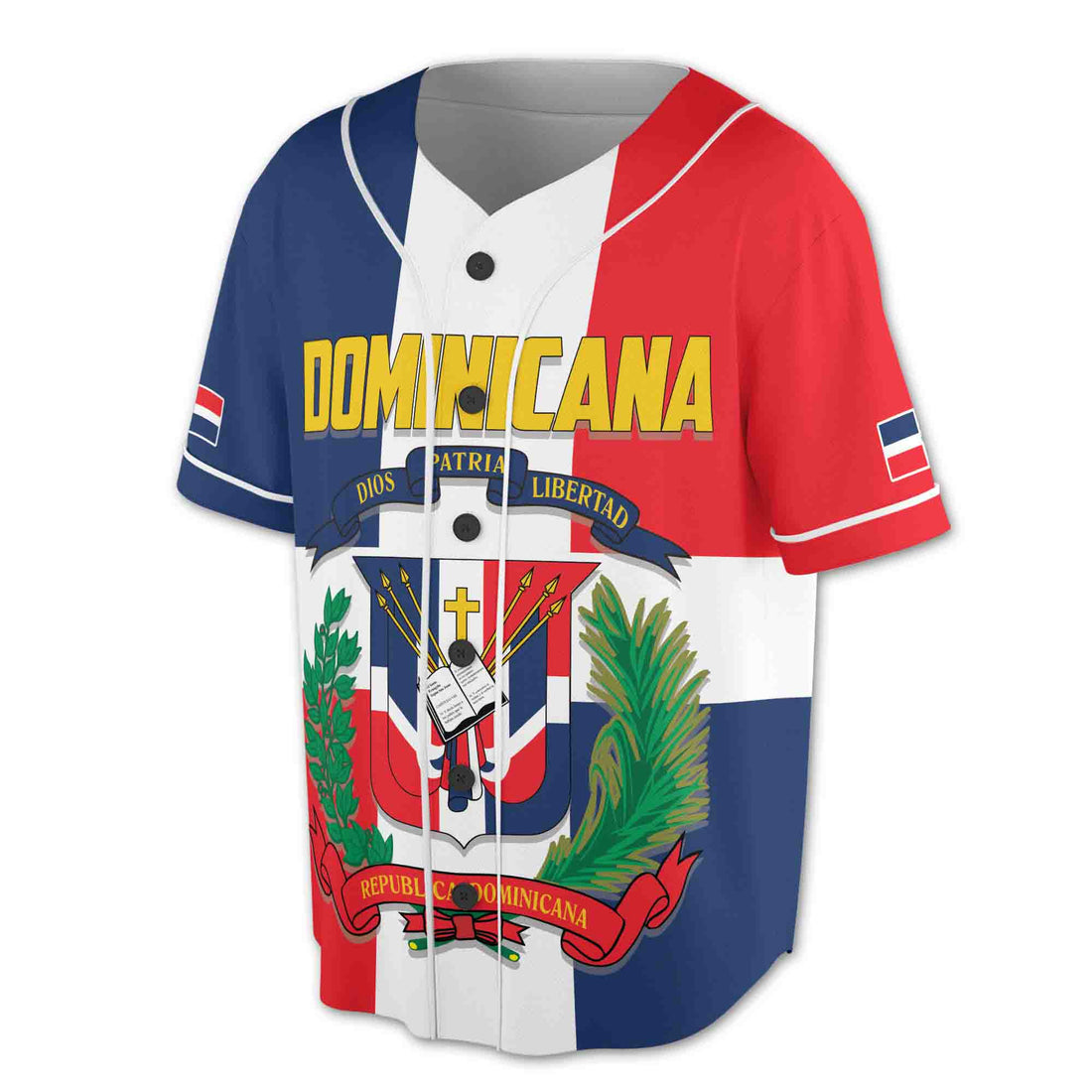 Personalize Name Number Dominican Republic Flag Dominicana Baseball Jersey S-5XL