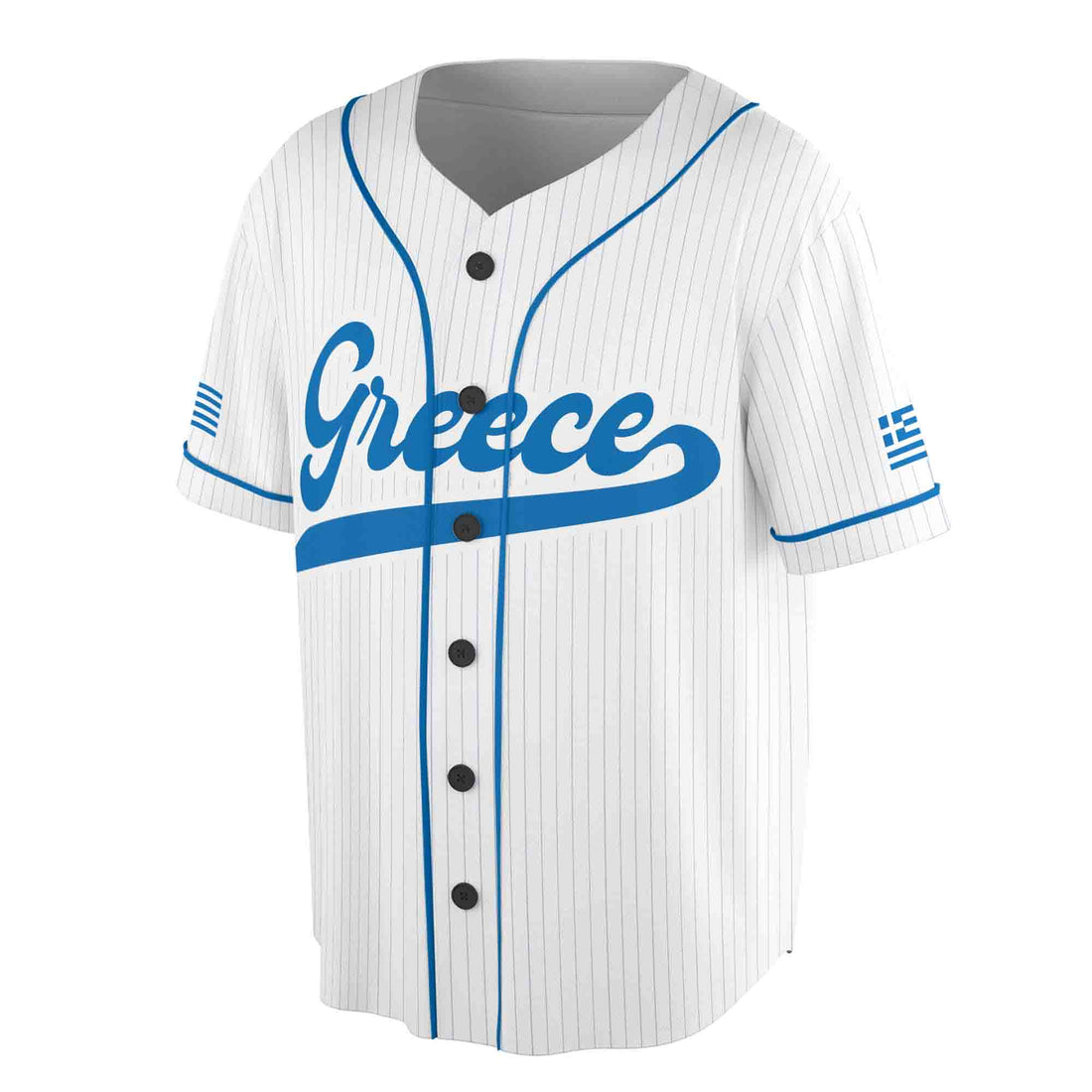 Personalize Name Number Greece coat of arms Flag Baseball Jersey S-5XL