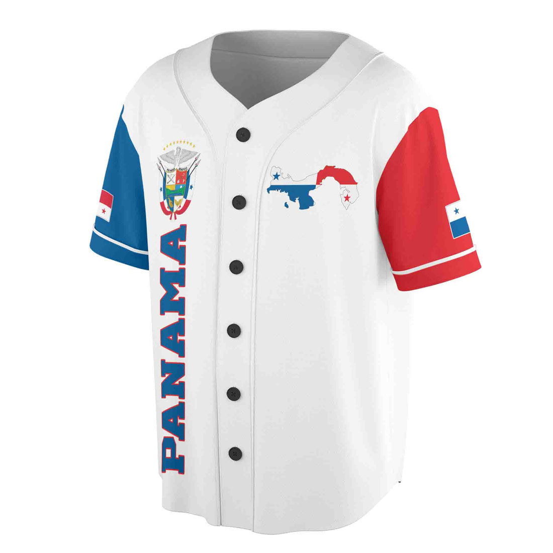Customized Name Panama Flag Coat Of Arms Baseball Jersey S-5XL