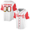 Customize Name Number Canada Flag Coat of Arms Patriotic 3D Baseball Jersey Size S-5XL