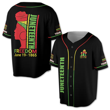 Black Women Black Pride Juneteenth Black Power American Baseball Jersey Shirt