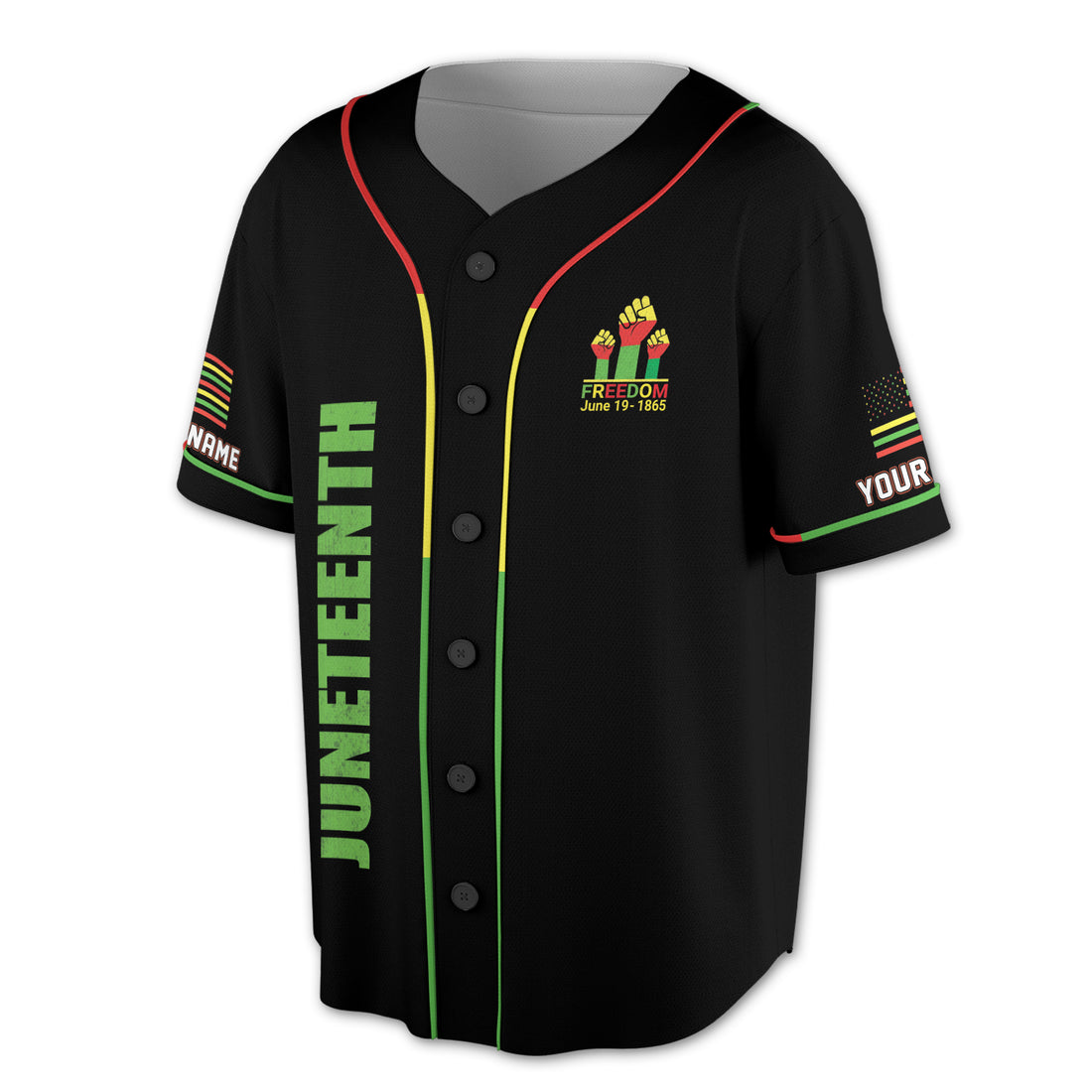 Black Women Black Pride Juneteenth Black Power American Baseball Jersey Shirt