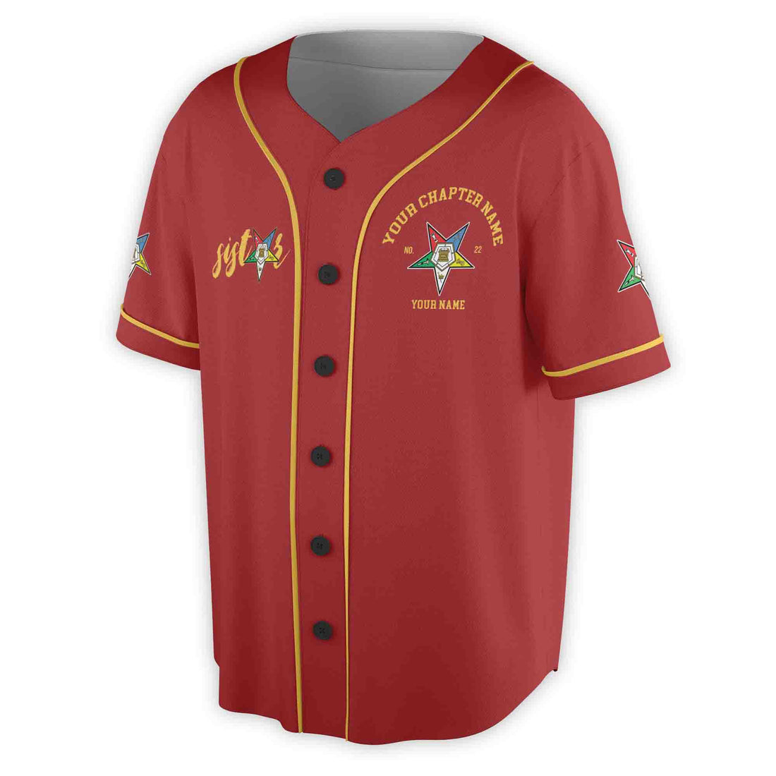 Custom Name Chapter Name OES Sistars Order Of The Eastern Star Baseball Jersey S-5XL