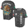 Personalized Patriotic Mexico Coat Of Arms Baseball Jersey S-5XL