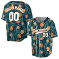 Personalized Relax Leaf Floral Baseball Jersey S-5XL
