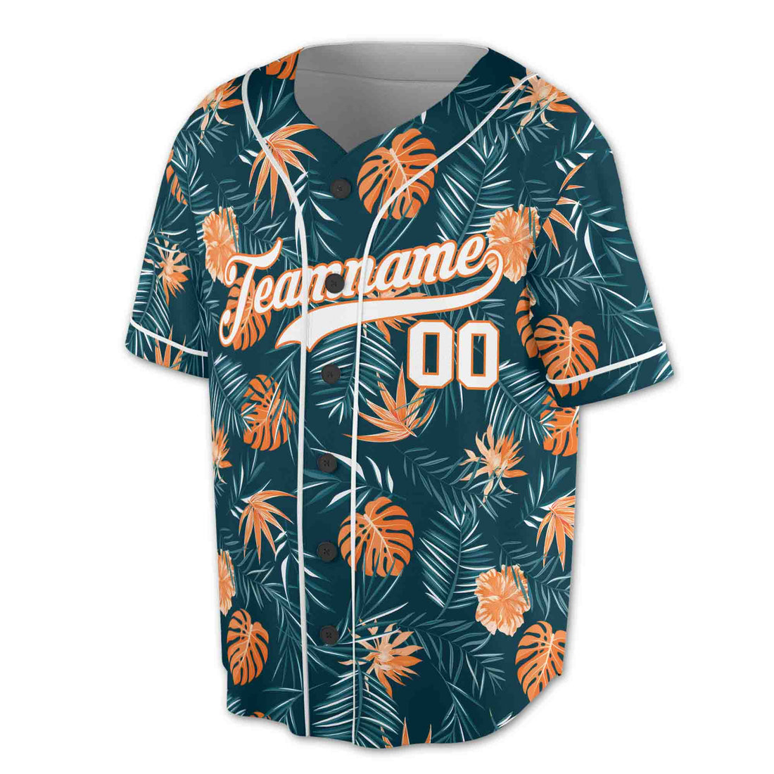 Personalized Relax Pattern With Leaf and Floral Baseball Jersey S-5XL