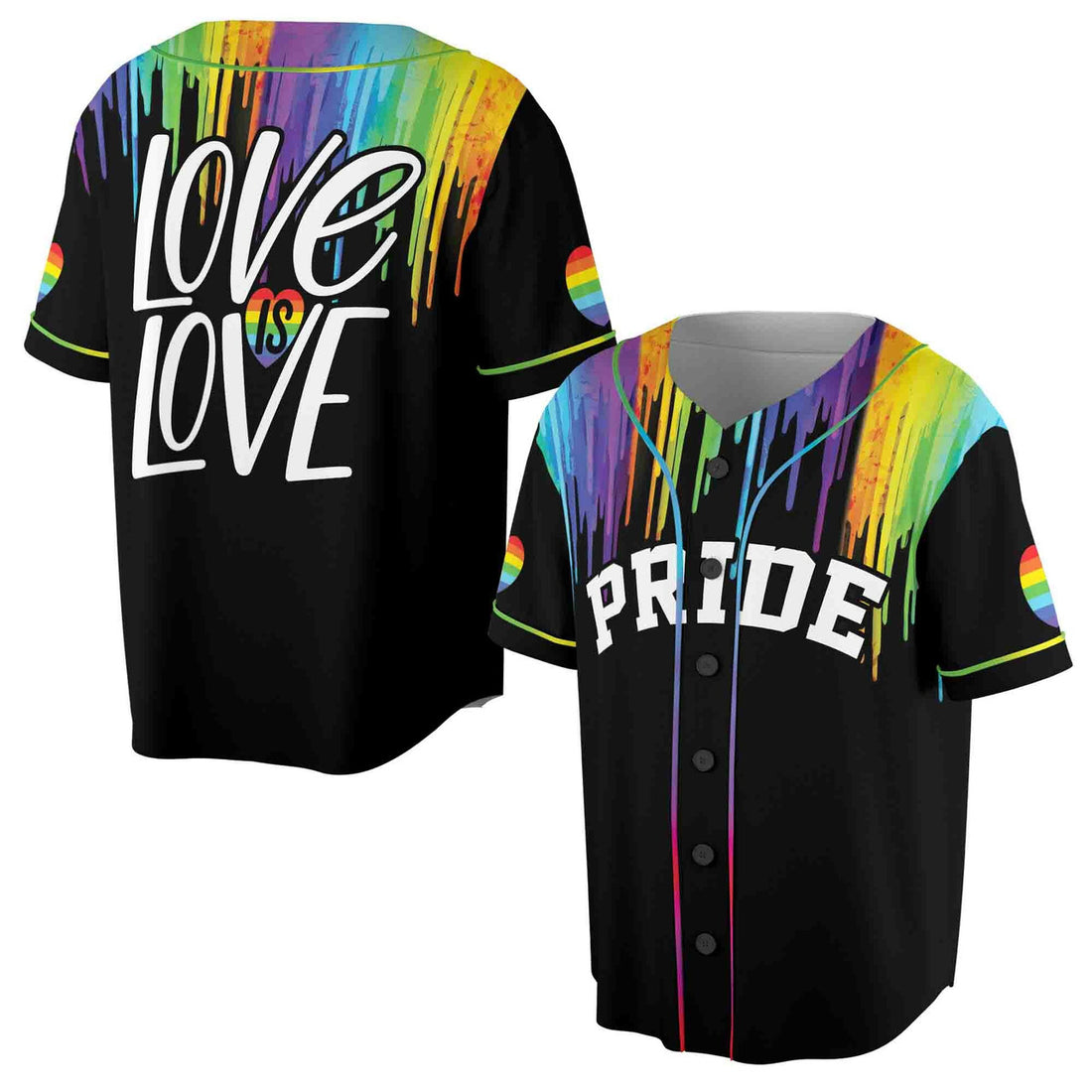 Love Is Love Proud Pride Baseball Jersey S-5XL