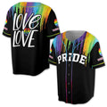 Custom Love Is Love Proud Pride Baseball Jersey S-5XL