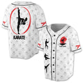 Custom Name Karate Lover Baseball Jersey S-5XL