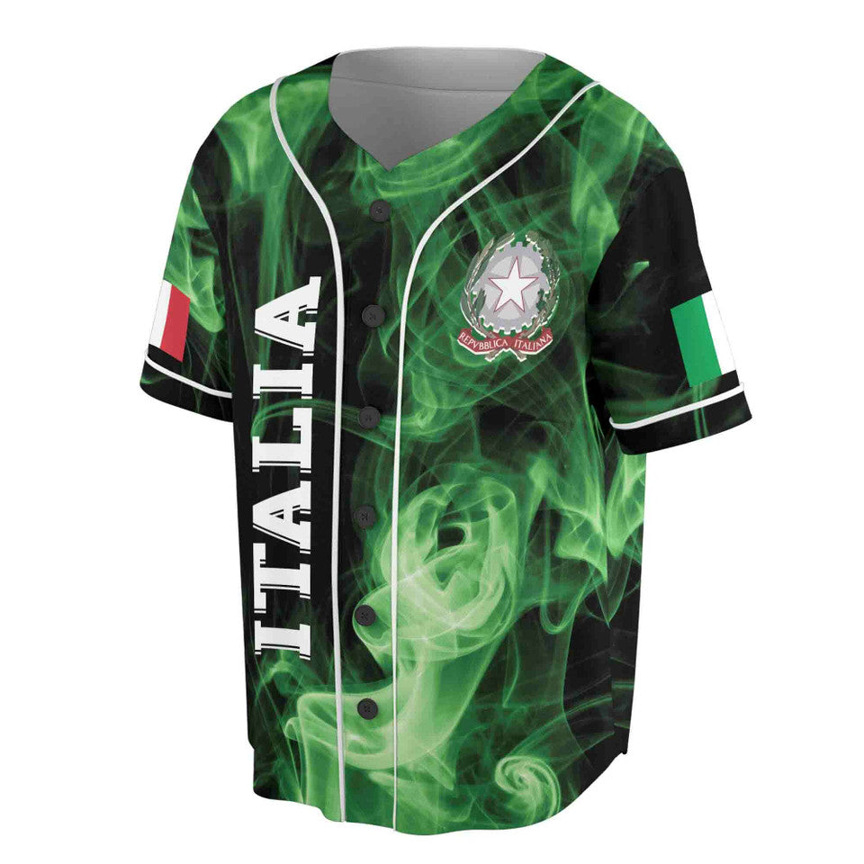 Custom Italy Coat of Arms Baseball Jersey S-5XL