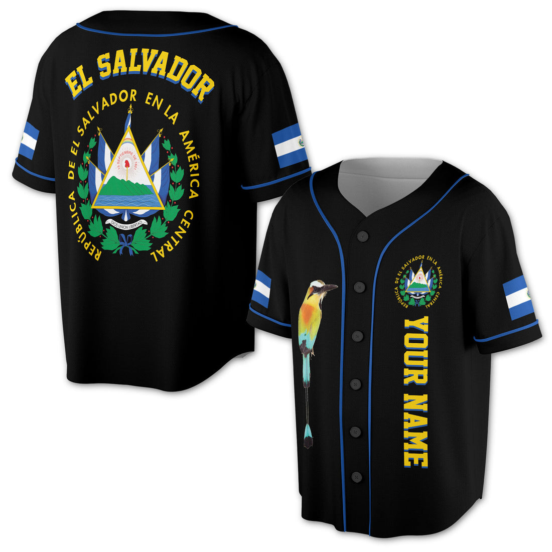 Custom Name RepÃºblica De El Salvador Baseball Jersey S-5XL