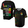 Custom Juneteenth Freeish 1865 Black History Pride Baseball Jersey Size S-5XL