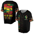 Personalized Name Juneteenth Flag Independence Day Freeish Since 1865 Baseball Jersey Size S-5XL