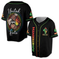 United Against Black Pride Month Juneteenth Since 1865 3D Baseball Jersey Size S-5XL