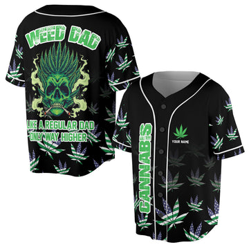 Custom Name Like A Regular Dad Only Way Higher Dad Baseball Jersey S-5XL