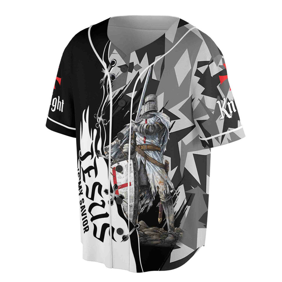 Grunge Knight Temple Warrior of Christ Baseball Shirt Baseball Jersey S-5XL