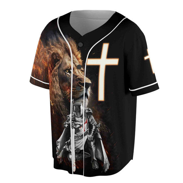 Believe In Christ Knight Templar Baseball Jersey S-5XL
