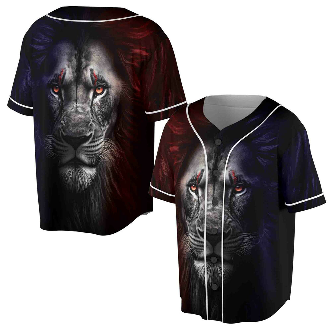 King of August Leo Zodiac The Lion Baseball Jersey S-5XL