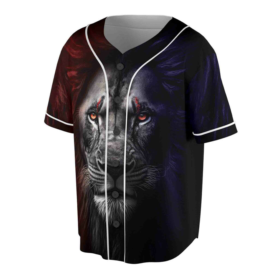 King of August Leo Zodiac The Lion Baseball Jersey S-5XL