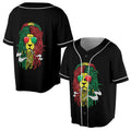 Lion Smoking Cigar Jamaica Baseball Jersey S-5XL