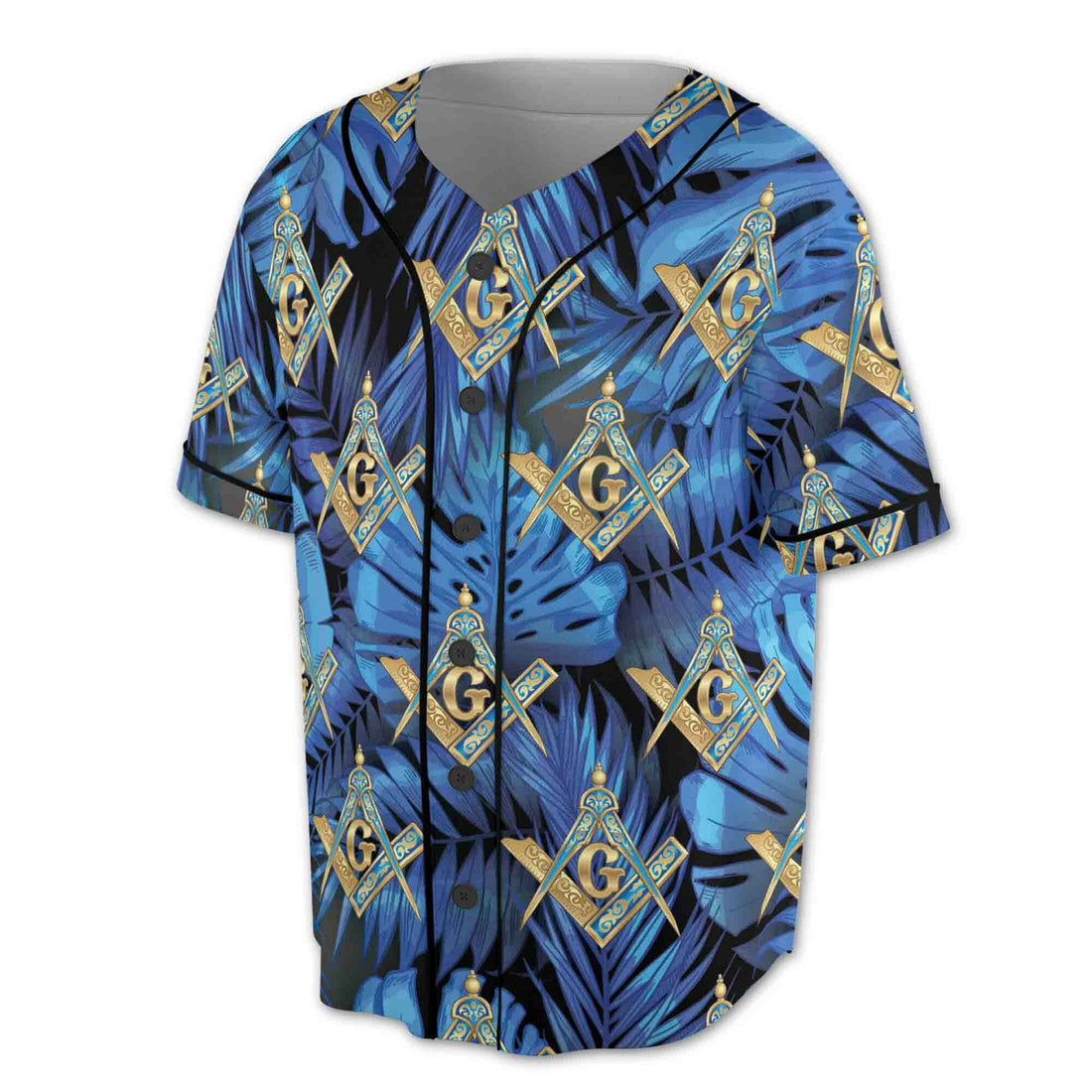 Custom Freemasonry Master Mason Palm Tree Baseball Jersey S-5XL