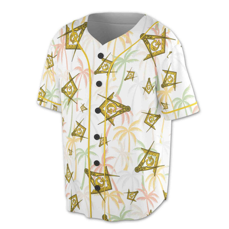 Custom Masonic Master Mason Summer Baseball Jersey S-5XL