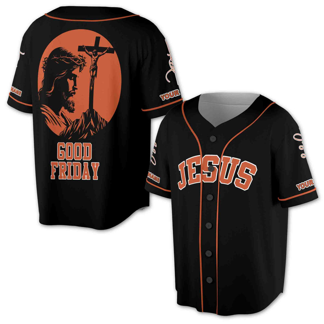 Holy Friday Jesus Good Friday Baseball Jersey S-5XL