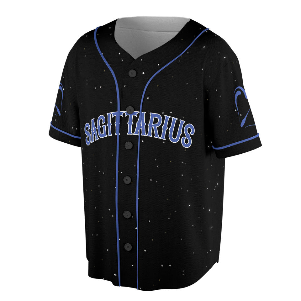 Symbol Zodiac Sagittarius Star Baseball Jersey S-5XL