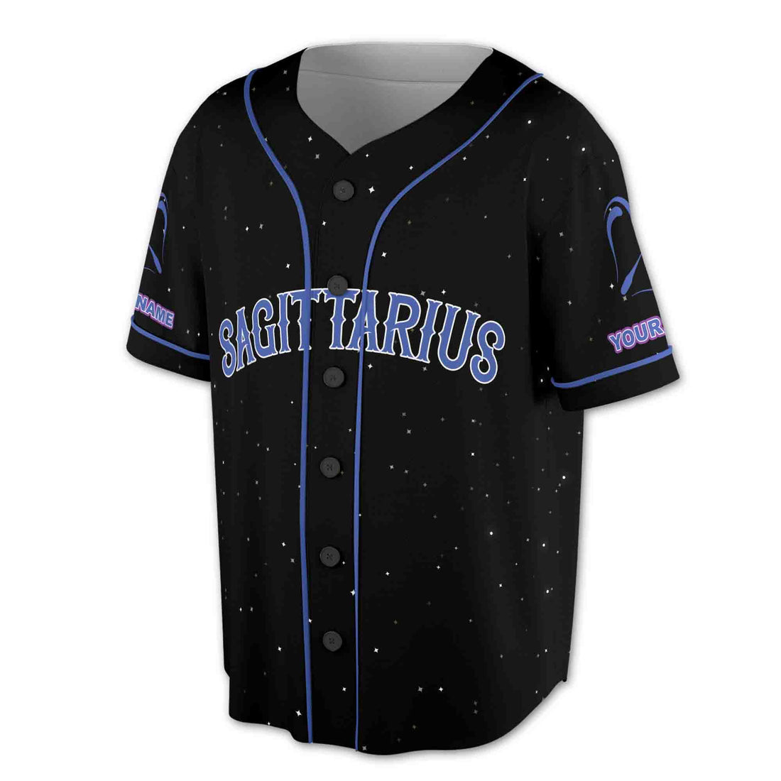 Symbol Zodiac Constellation Sagittarius Star Baseball Jersey S-5XL