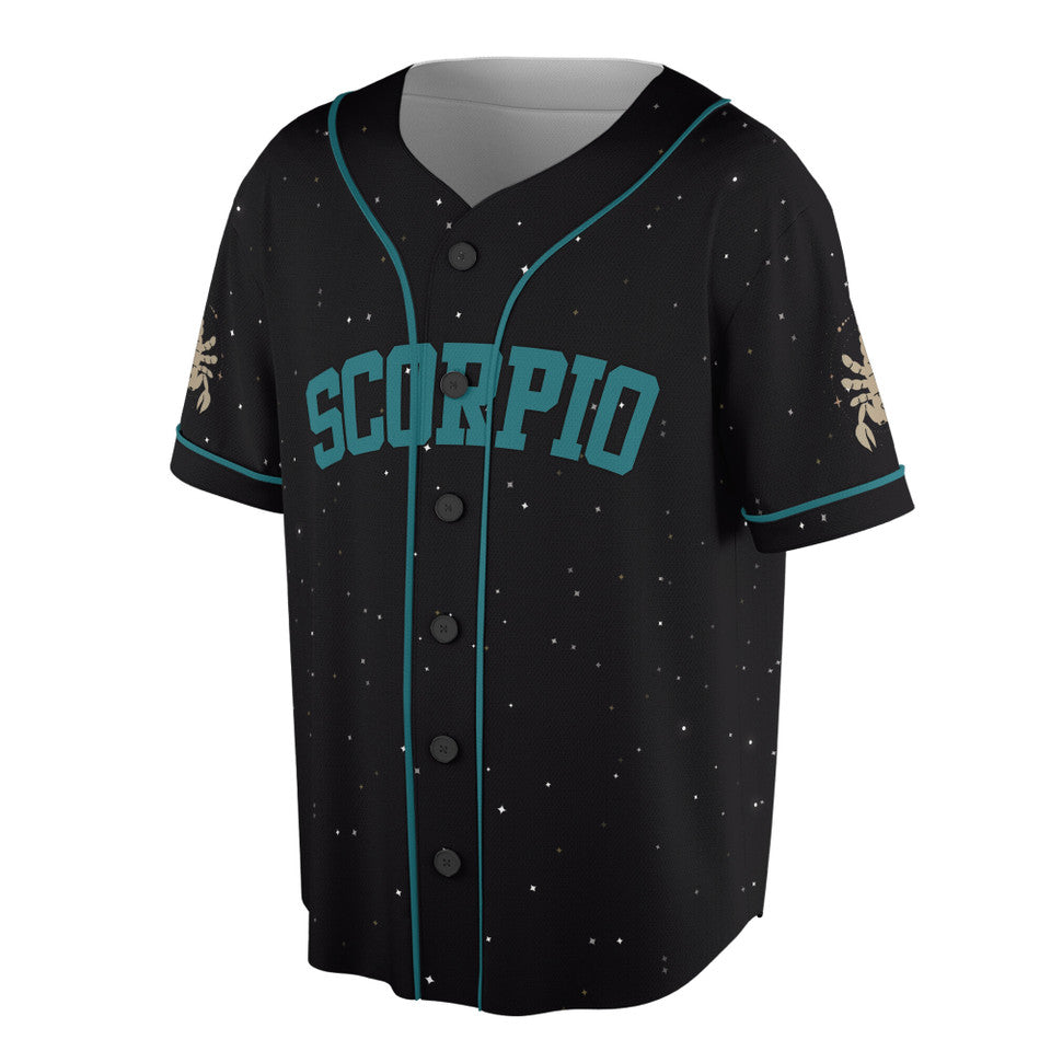 Symbol Zodiac Scorpio Star Baseball Jersey S-5XL