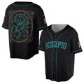 Symbol Zodiac Scorpio Star Baseball Jersey S-5XL