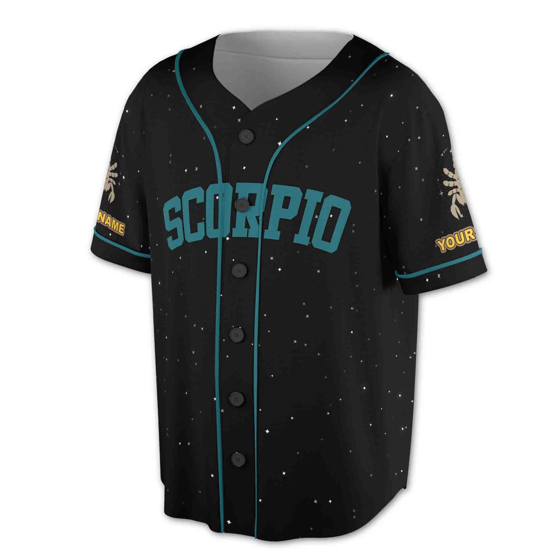 Symbol Zodiac Constellation Scorpio Star Baseball Jersey S-5XL