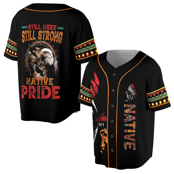 American Native Eagle Pride Baseball Jersey S-5XL