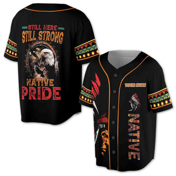 American Native Eagle Native Pride Baseball Jersey S-5XL