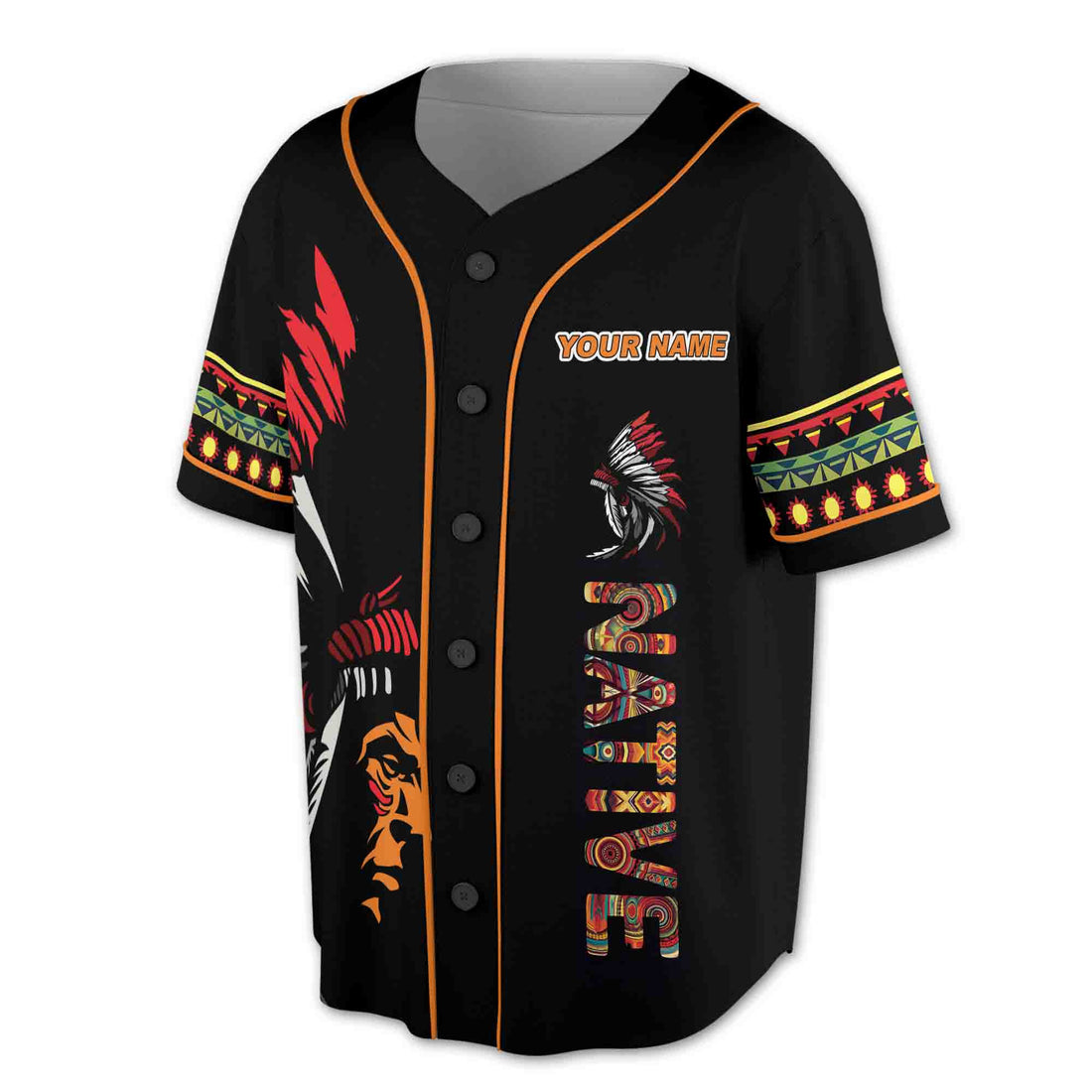 American Native Eagle Native Pride Baseball Jersey S-5XL