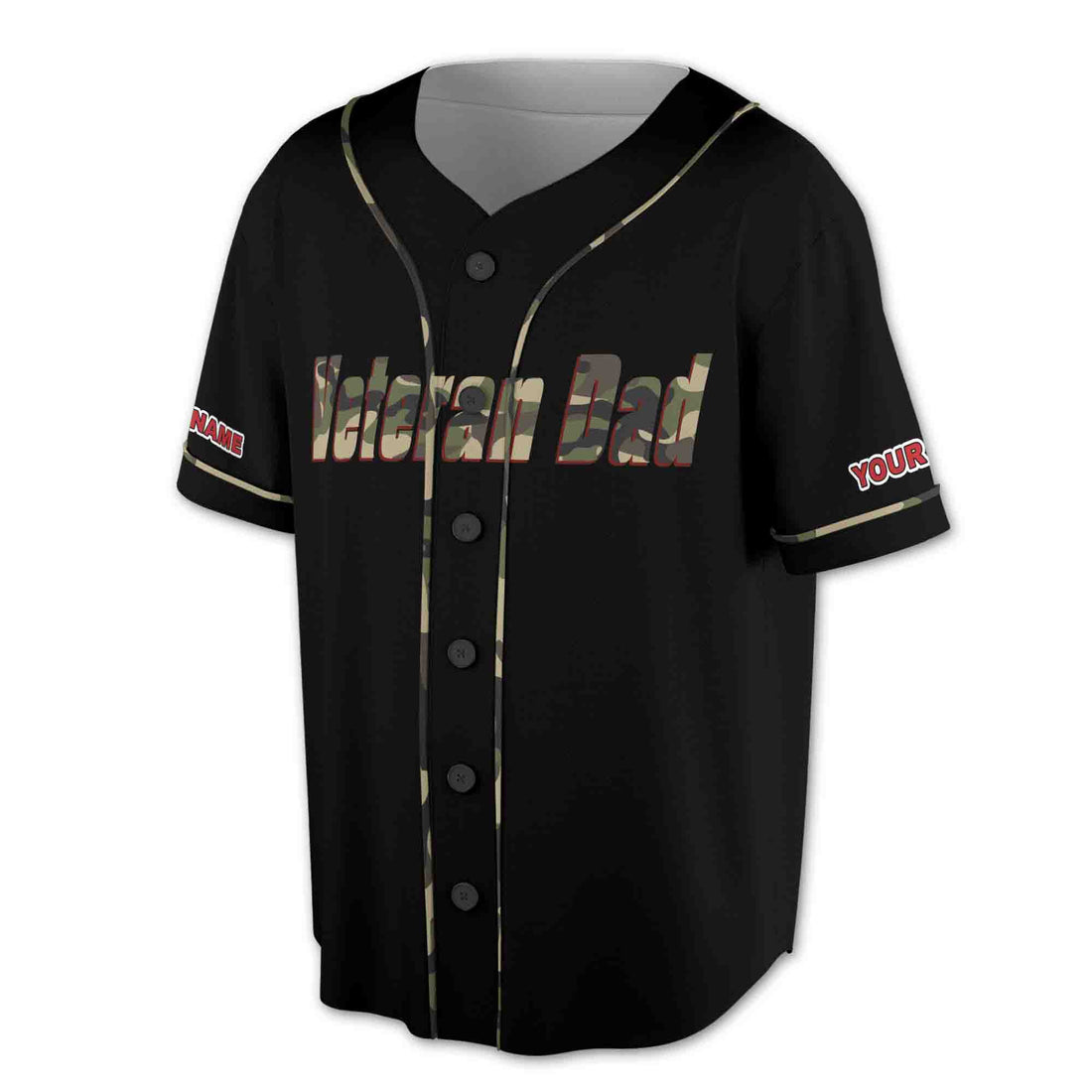 Veteran Dad Most People Never Meet Their Heros Baseball Jersey S-5XL