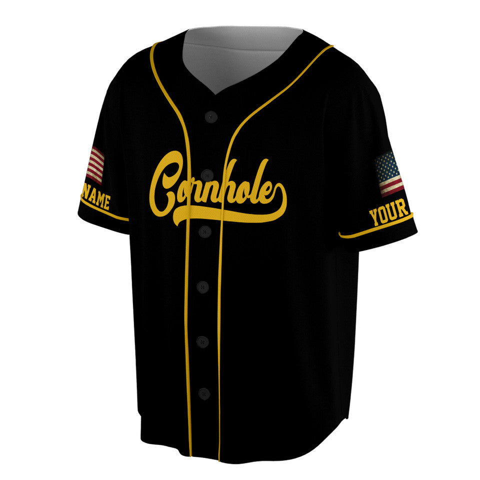 Personalized Cornhole Team Retro Baseball Jersey S-5XL