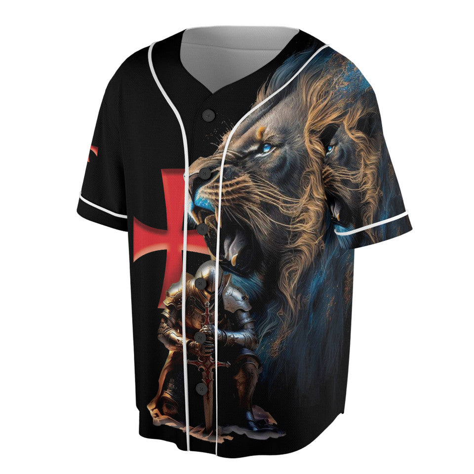 Mystic Lion of Judah Knight Templar Baseball Jersey S-5XL