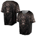 Grunge Gothic Lion Eyes Lion Lover Gift Baseball Jersey S-5XL