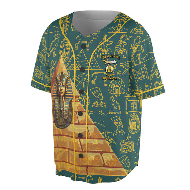 Personalized Masonic Noble Shriner Baseball Jersey S-5XL